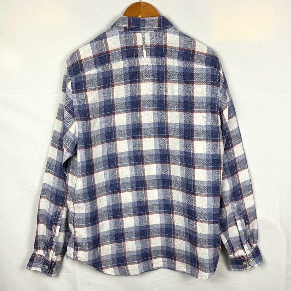 Banana Republic Men Linen Long Sleeve Button Up Shirt Sz M Camden Fit Breathable - Picture 2 of 9